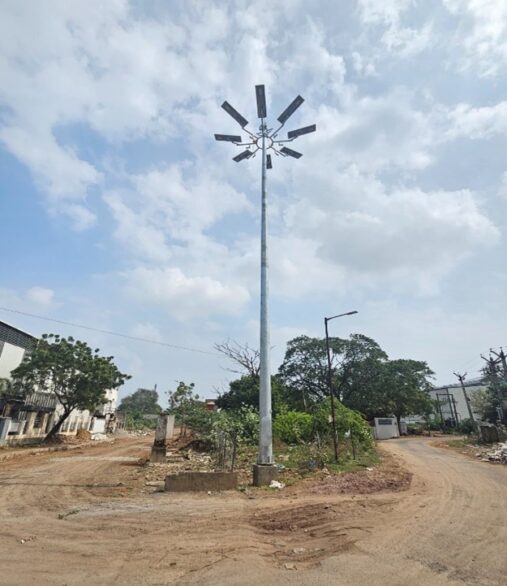 4. Solar High-Mast Street Lights