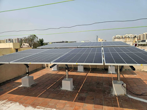 Solar rooftop installation by Prompt Power Systems in Chennai, South India - Project 14